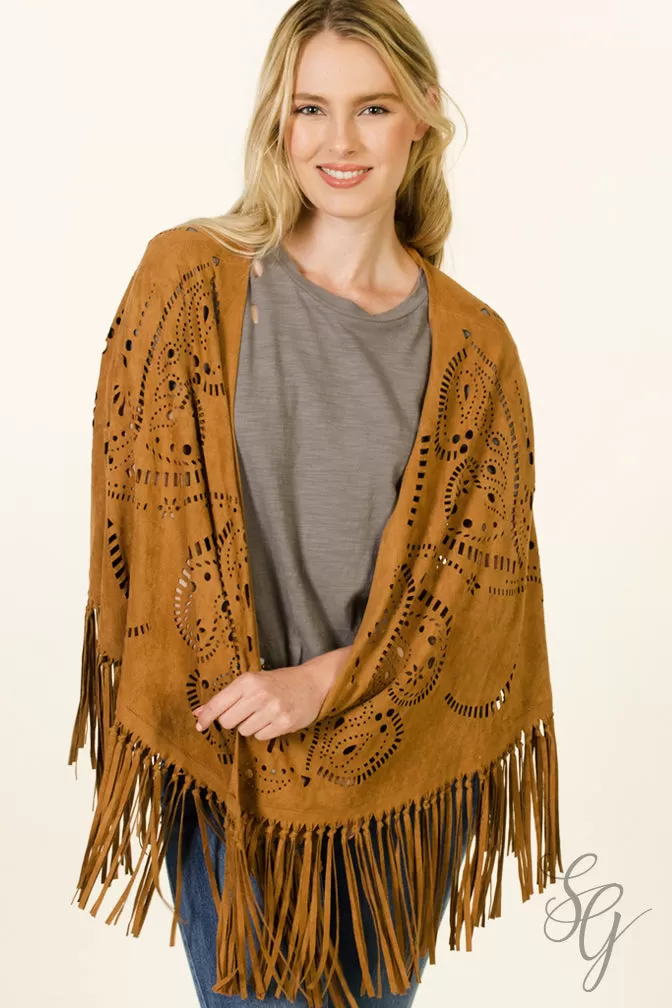 Bohemian Style Fringed Wrap