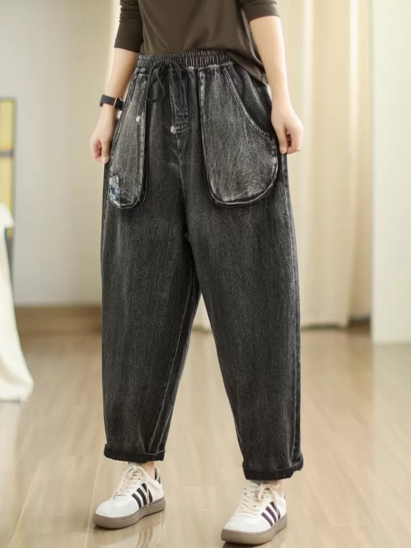 Boho Beauty for You Women's Denim Pants Bottom