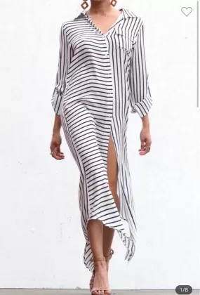 Bottom down woven dress