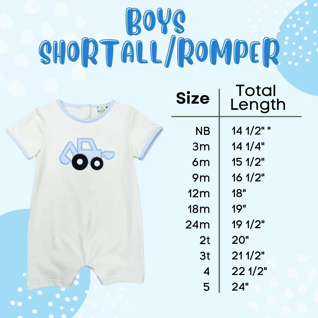 Boys Blue Crayon Romper