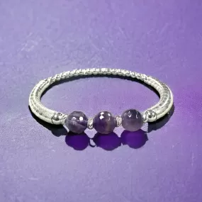 Bracelet Kit -  Fabulous February Bangle Bracelet Kit: Embrace the Elegance of Amethyst