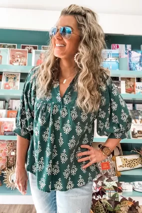 Bungalow Icon Top - Greenlee Print