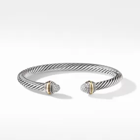 Cable Classics Collection Bracelet with Diamonds and 14K Gold