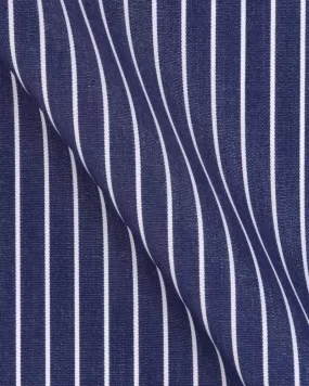 Canclini Argento Navy Blue Stripe Shirt 3030.w2900.0051.f03