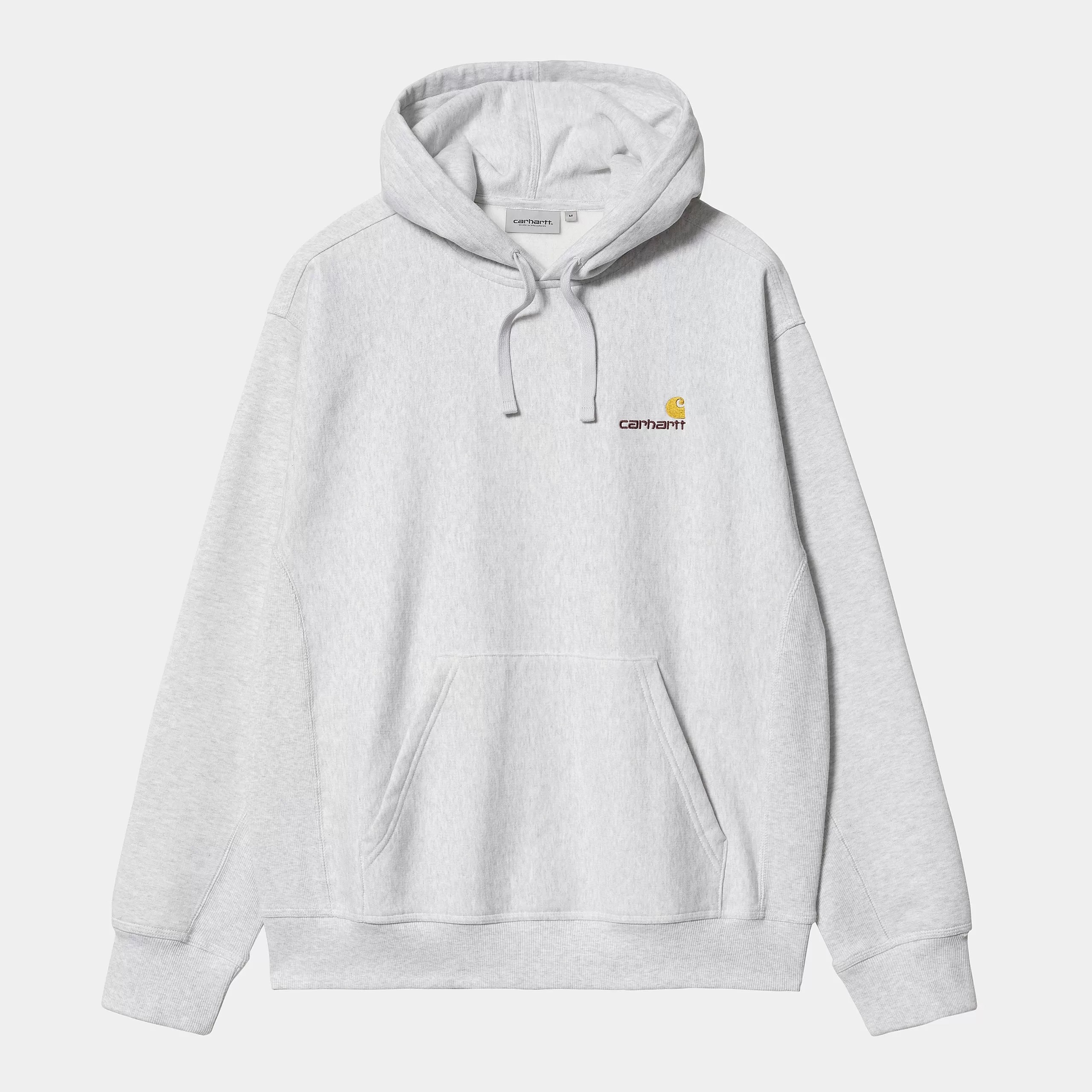 Carhartt Hooded American Script Sweatshirt - Ash Heather