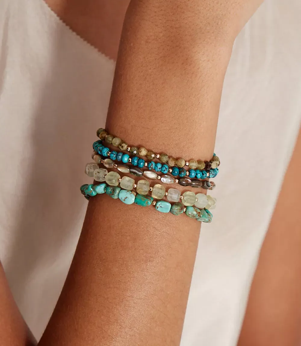 Chan Luu Beaded Wrap Turquoise Bracelet