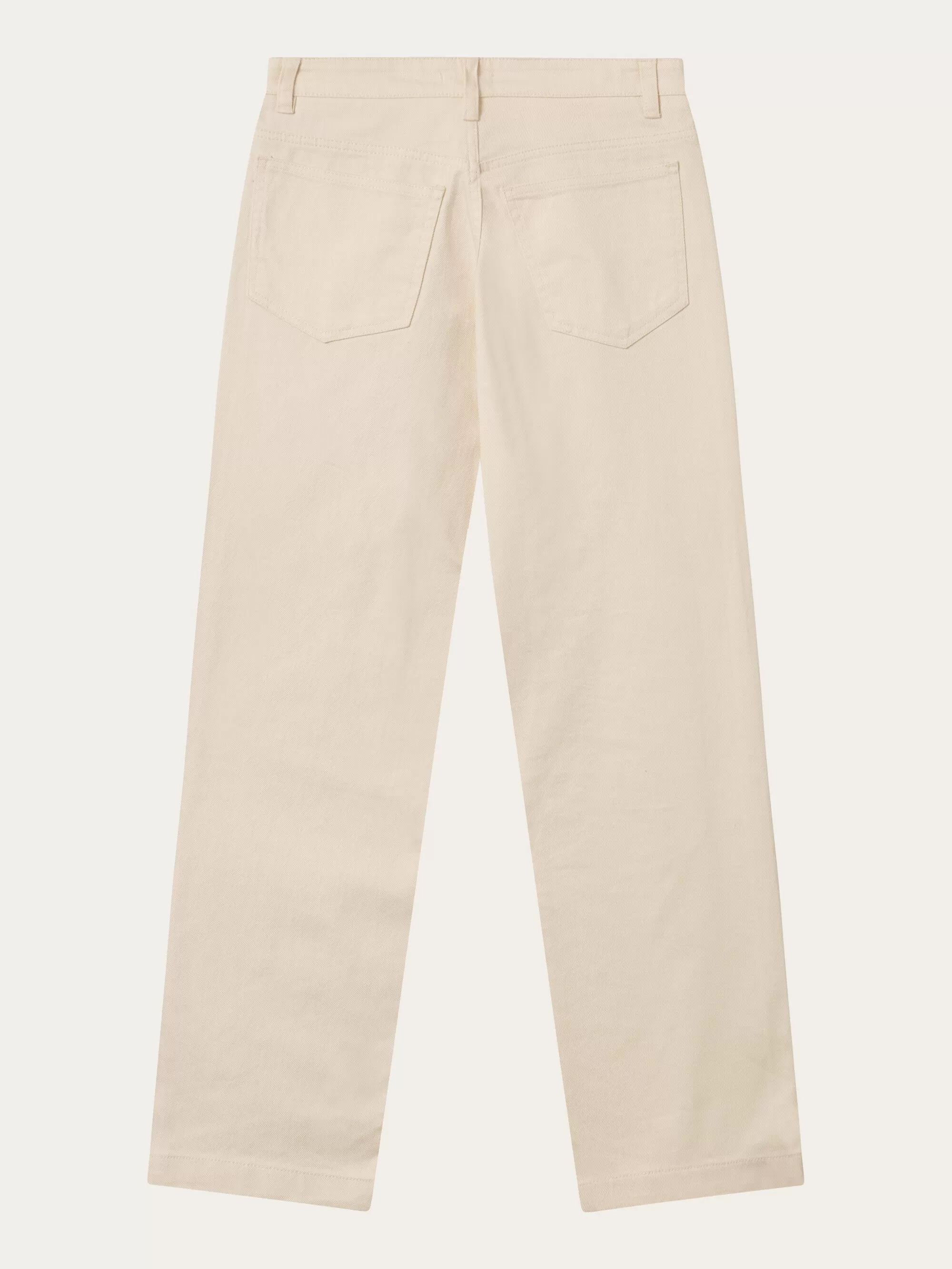 CHLOE barrel high-rise twill 5-pocket pants - Buttercream