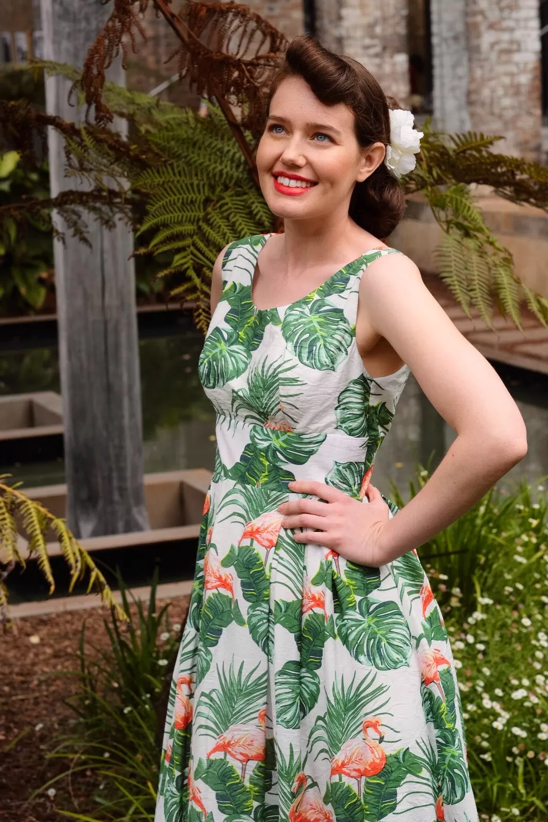 Cora Flamingo Dress