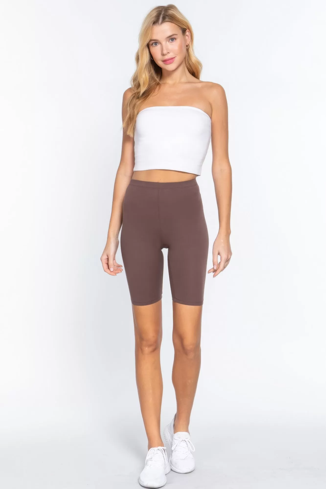 Cotton Jersey Short Leggings