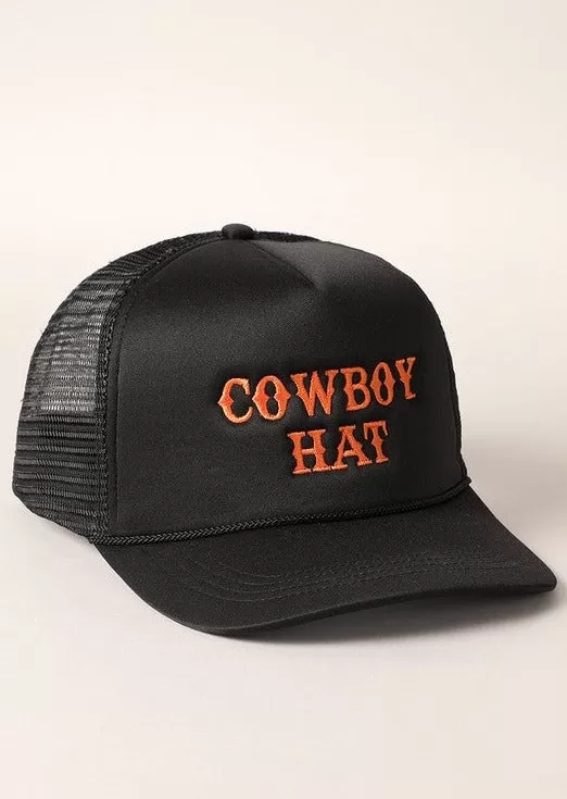 Cowboy Hat Embroidered Cap - 3 styles