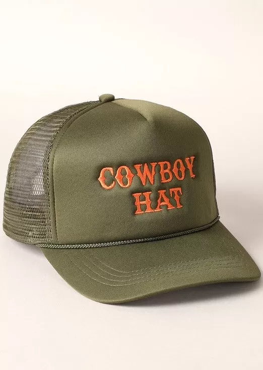 Cowboy Hat Embroidered Cap - 3 styles