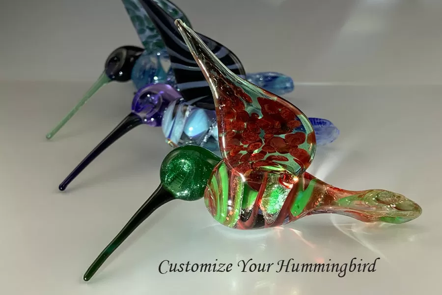 Custom Color Hummingbird with Infused Ash