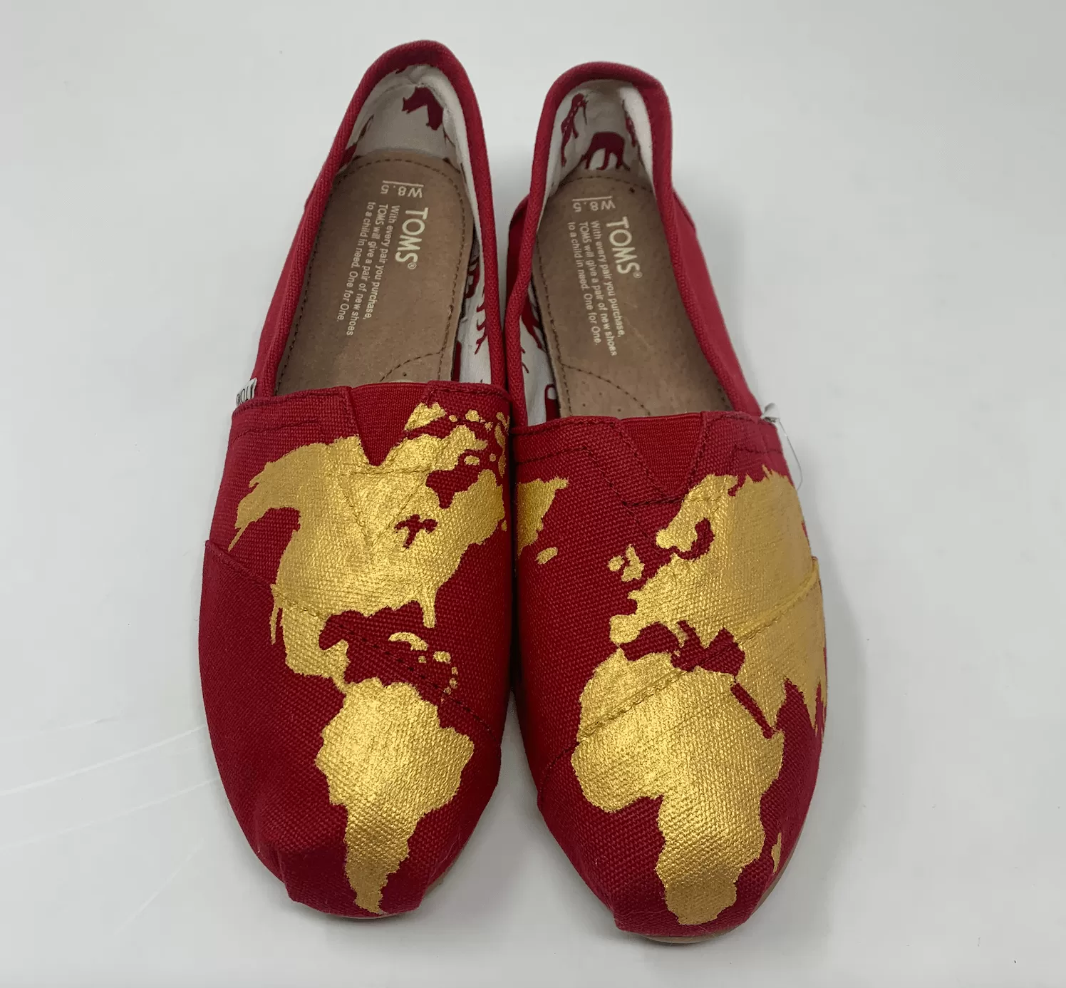 Custom World Map Shoes