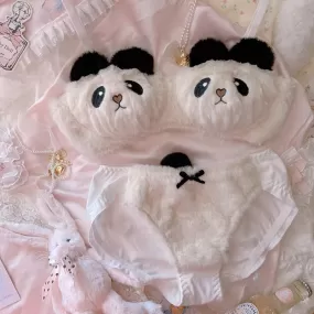 Cute Panda Furry Lingerie