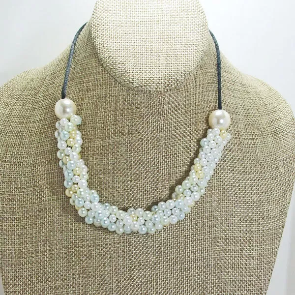 Dalila Bead Crochet Pearl Necklace