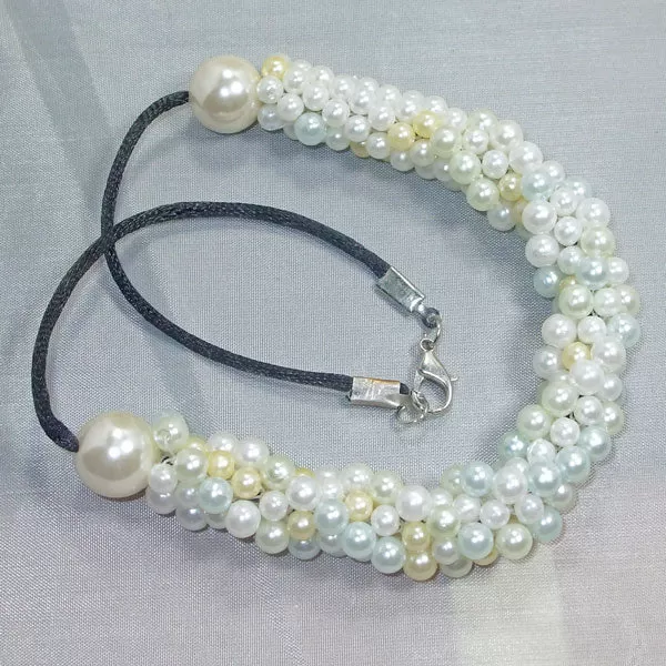 Dalila Bead Crochet Pearl Necklace