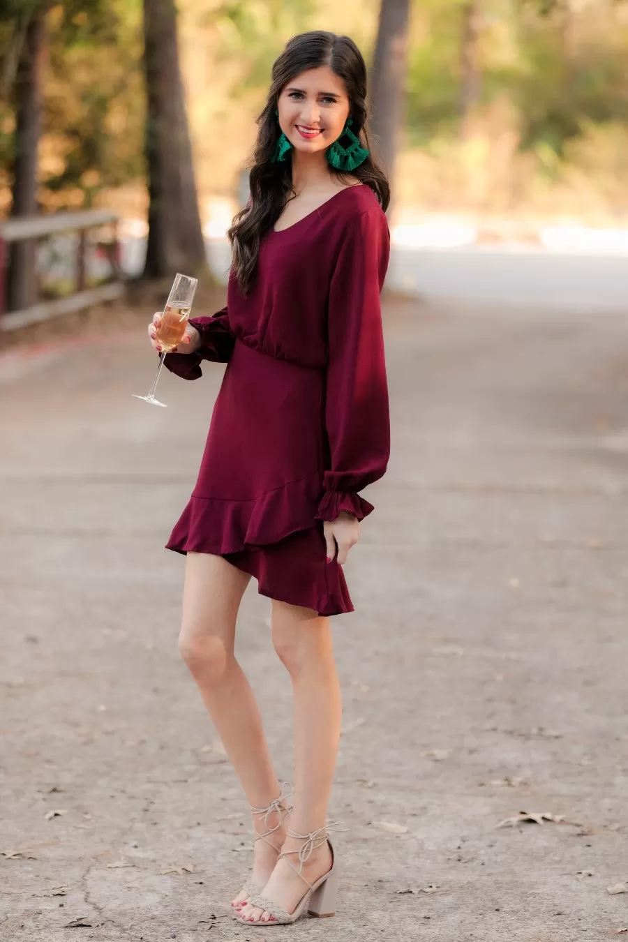 Destiny Ruffle Woven Dress