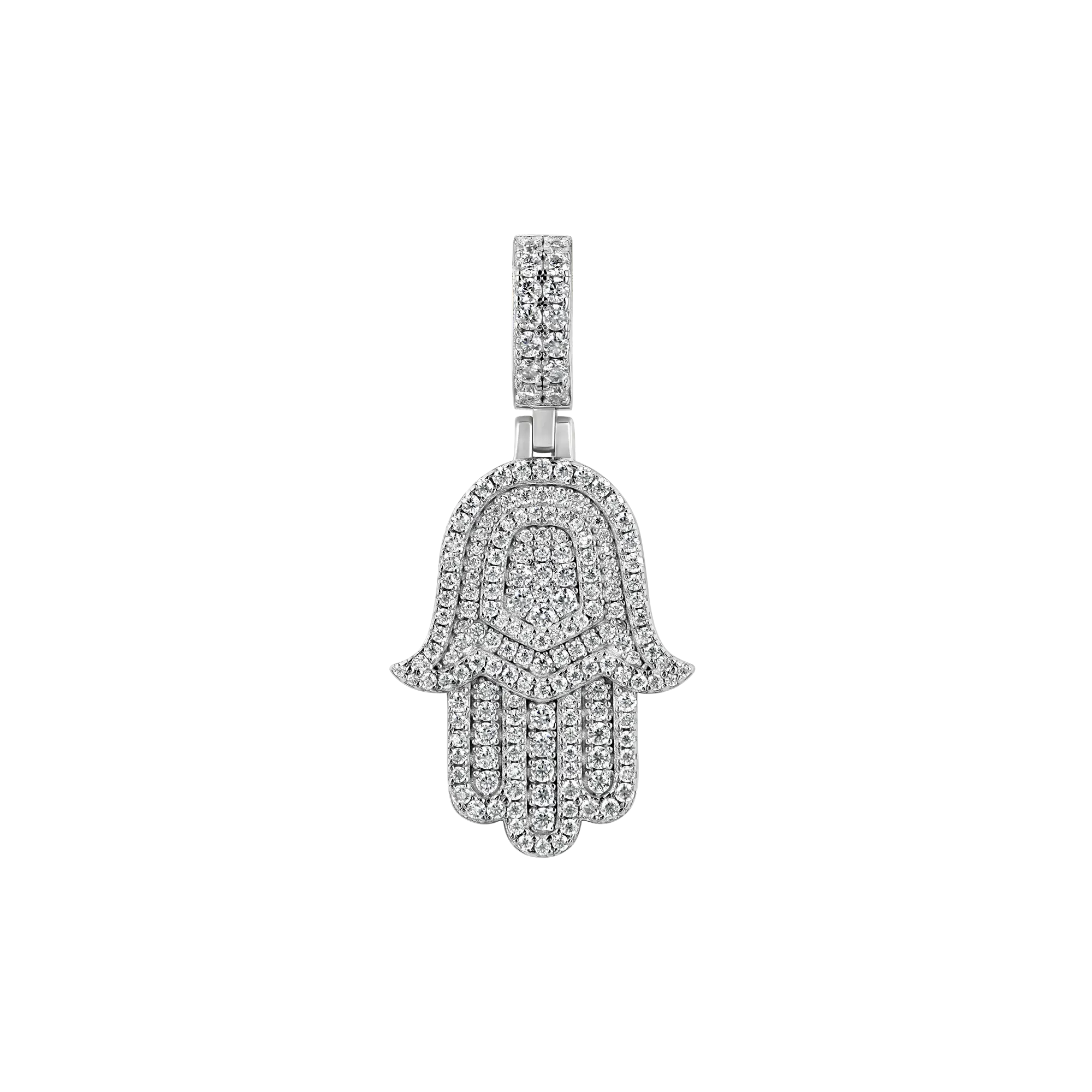 Double-Layered Hamsa Pendant