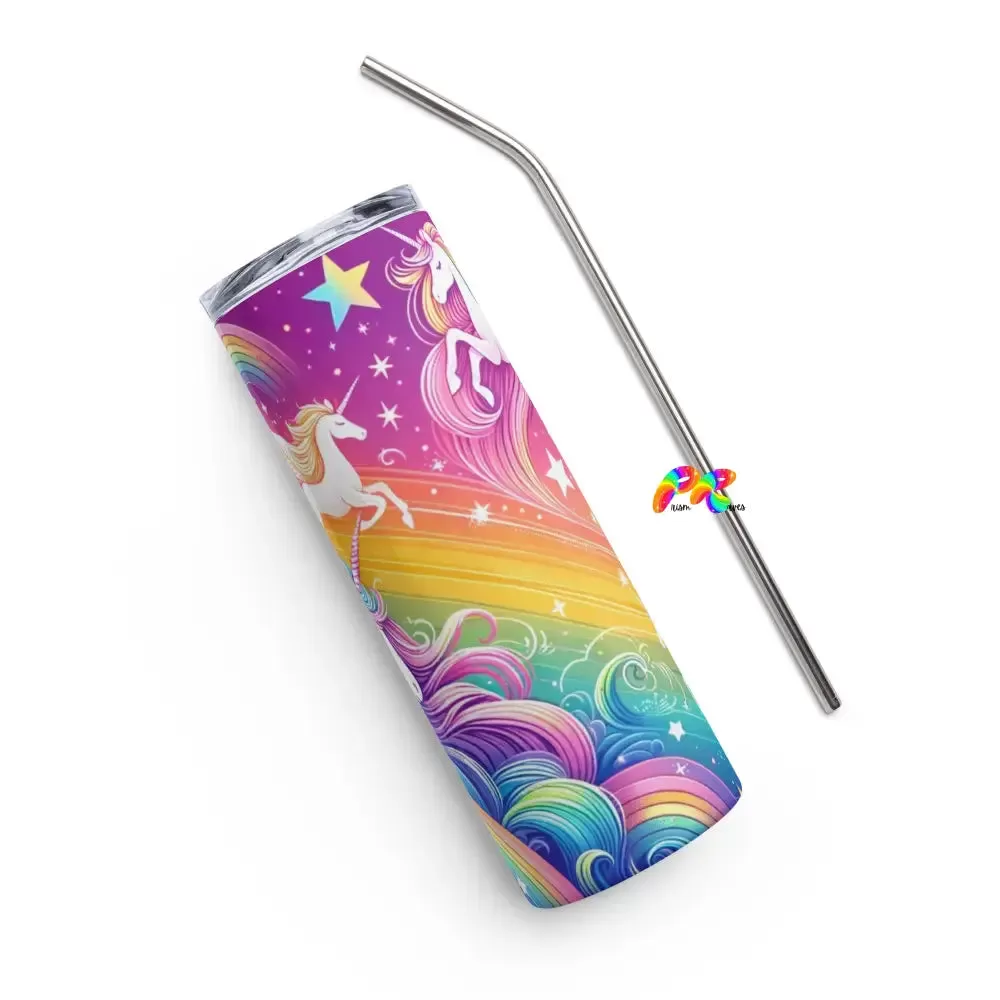 Dreamscapes Stainless Steel Tumbler With Straw