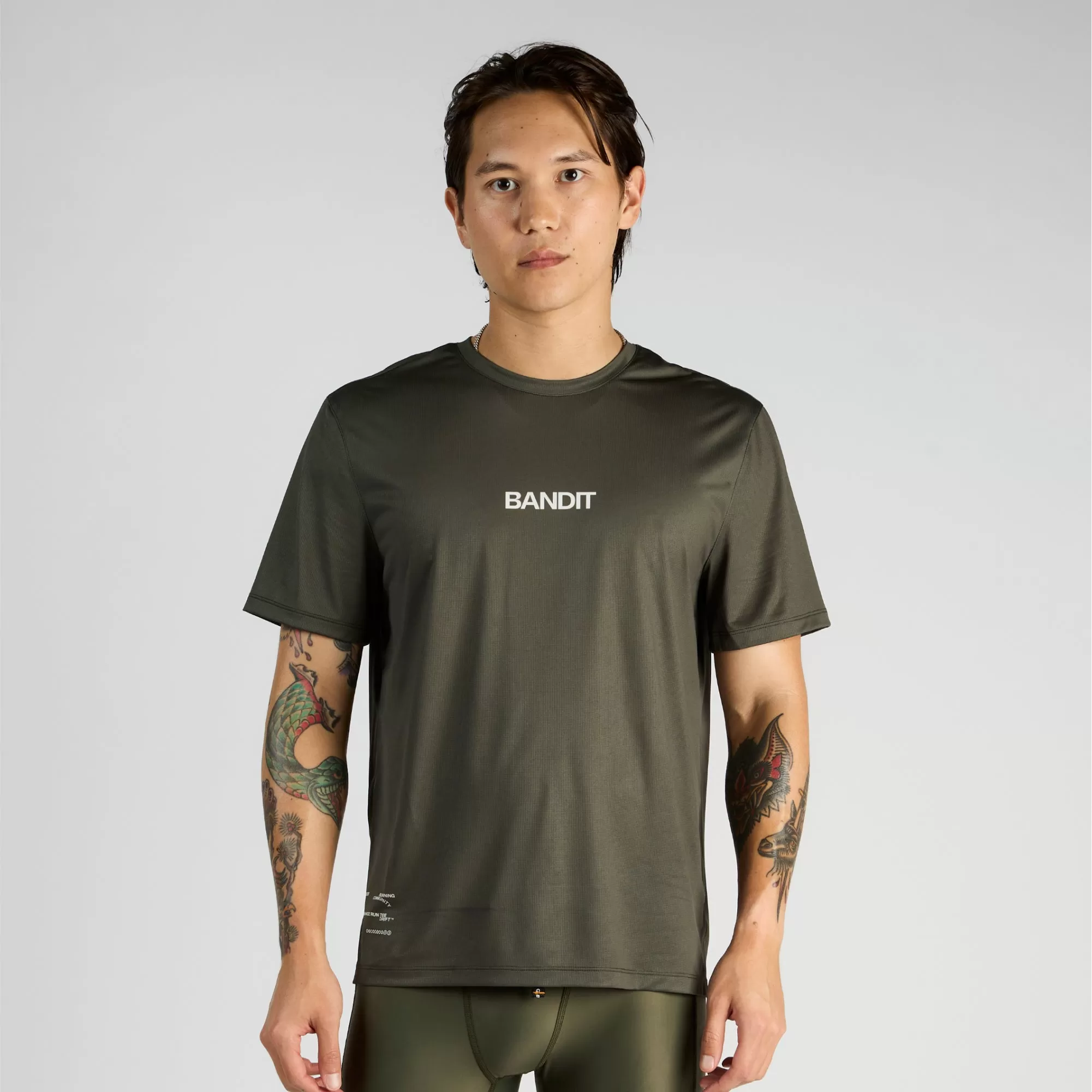 Drift™ "Into the Distance" Performance Tee - Olive