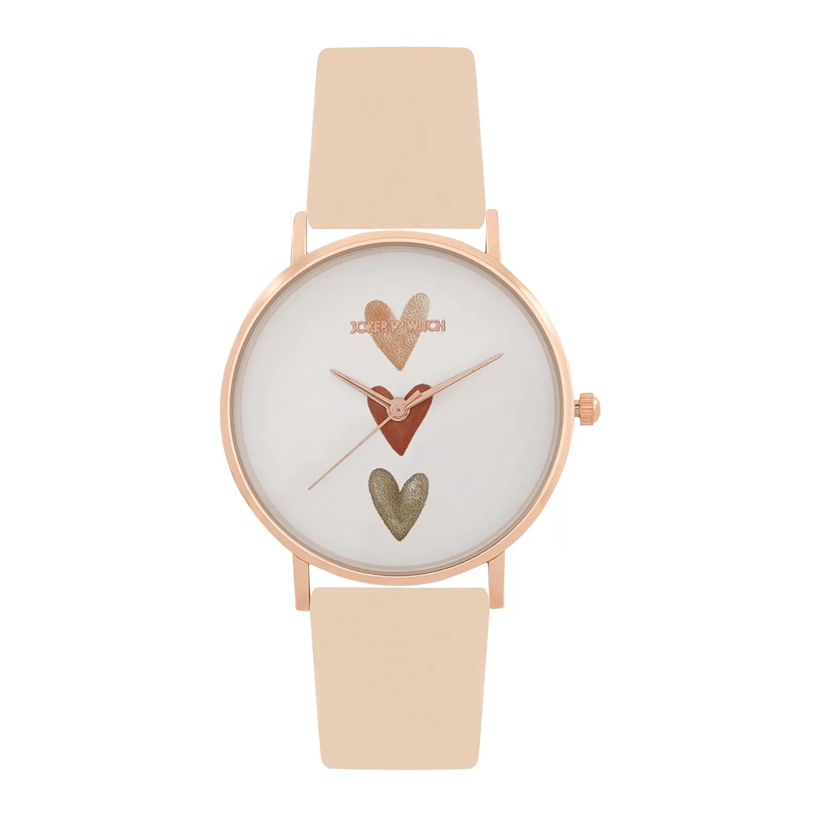 Ethereal Beige PU Strap Watch