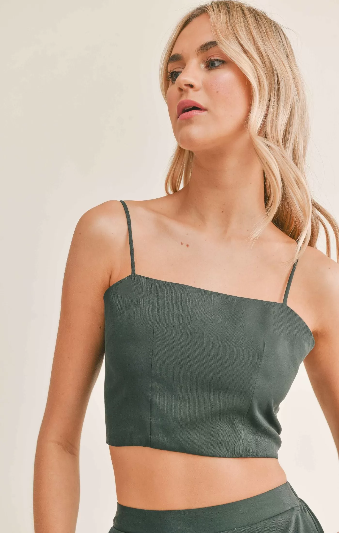 Evergreen Crop Top