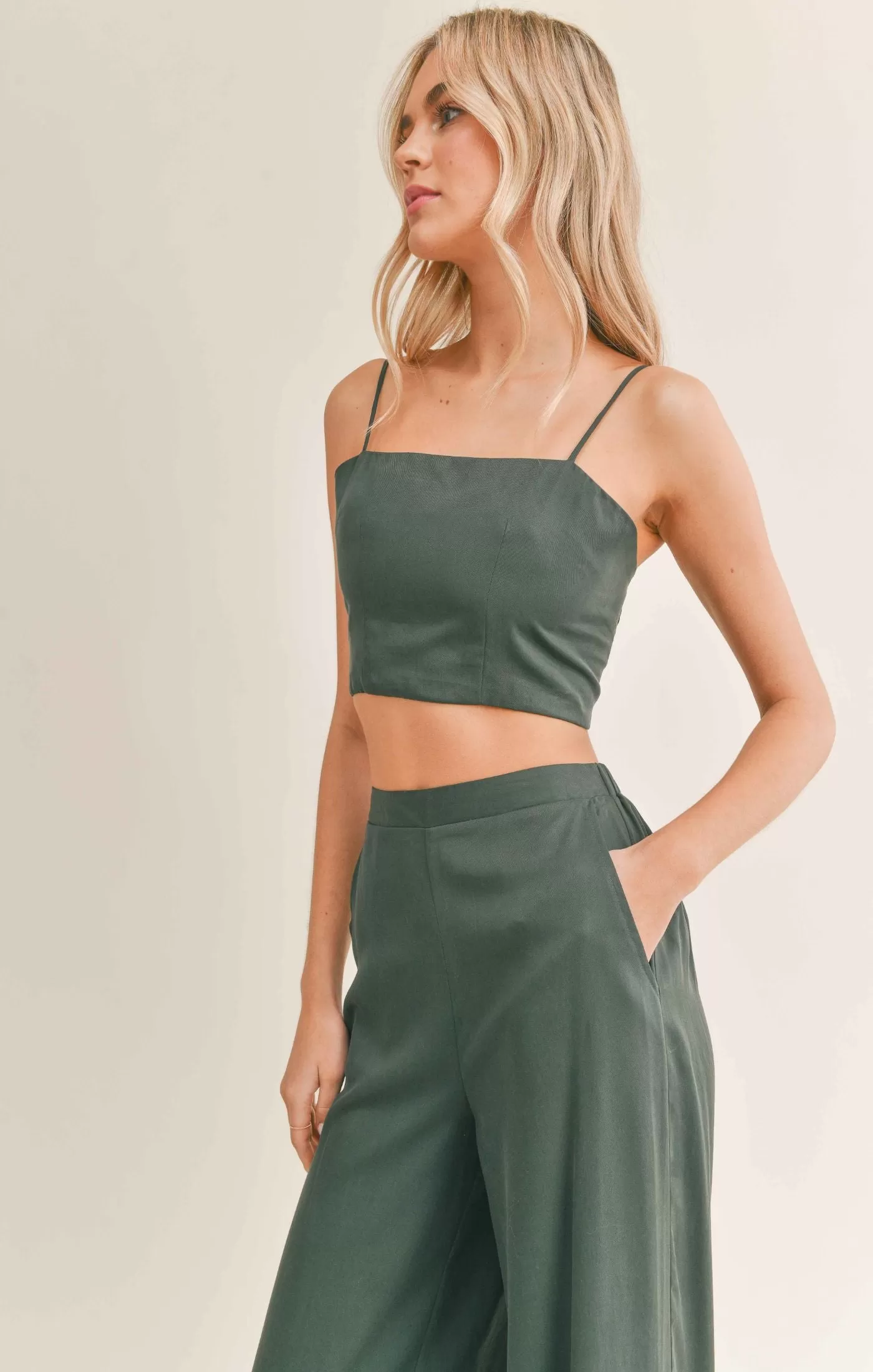 Evergreen Crop Top