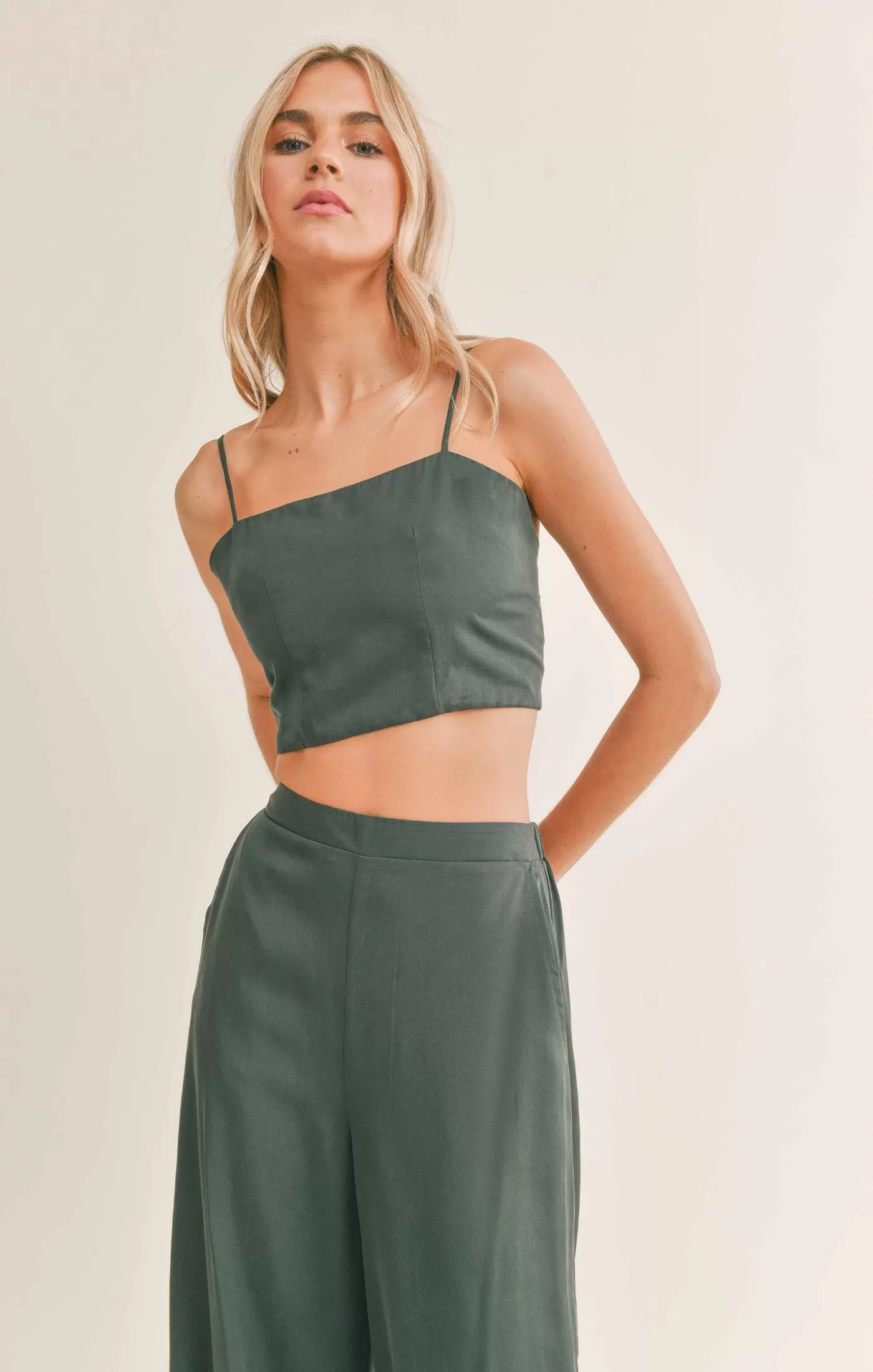 Evergreen Crop Top