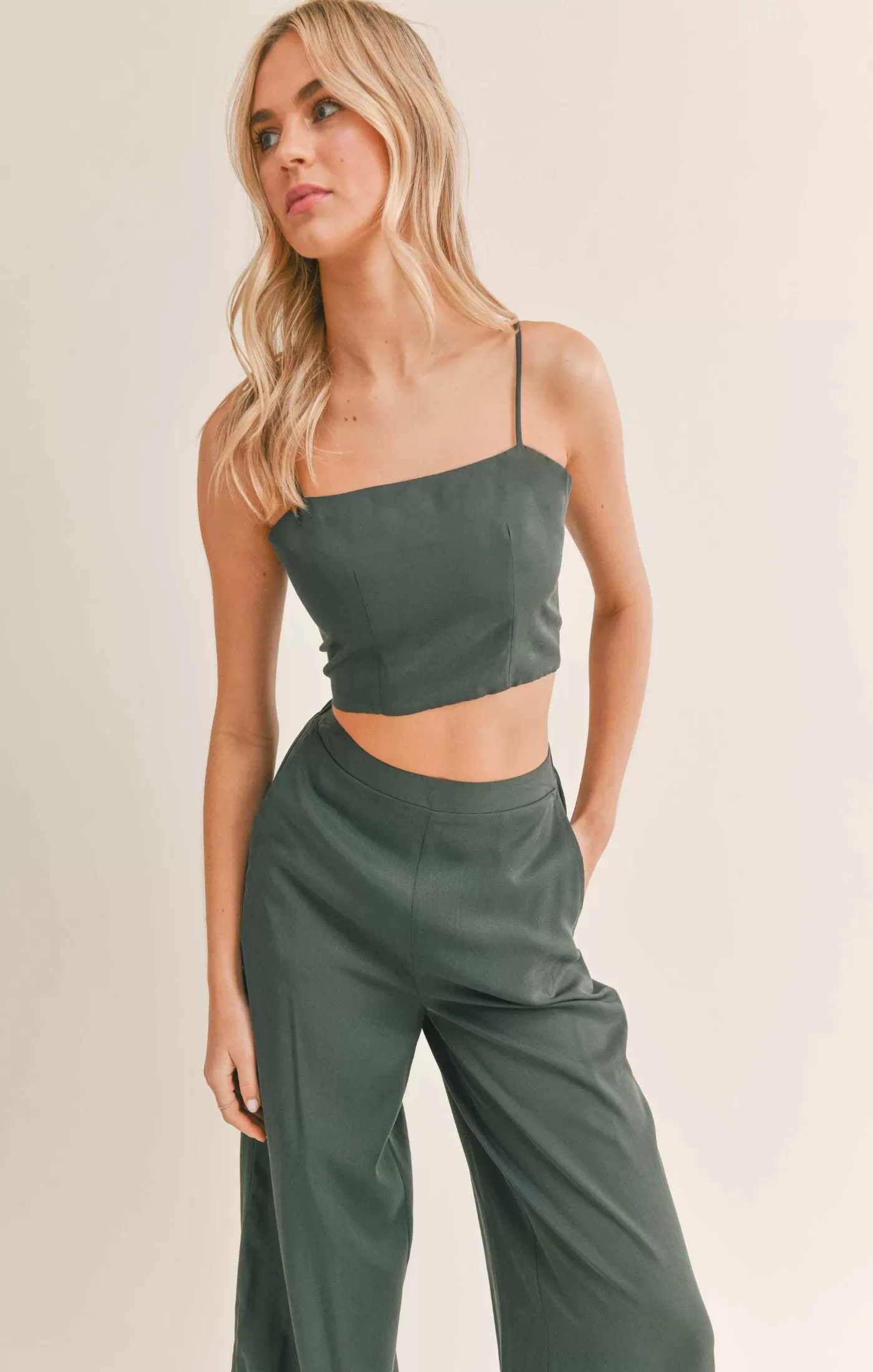 Evergreen Crop Top