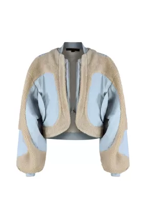 Feeling Blue Sherpa Nylon Jacket