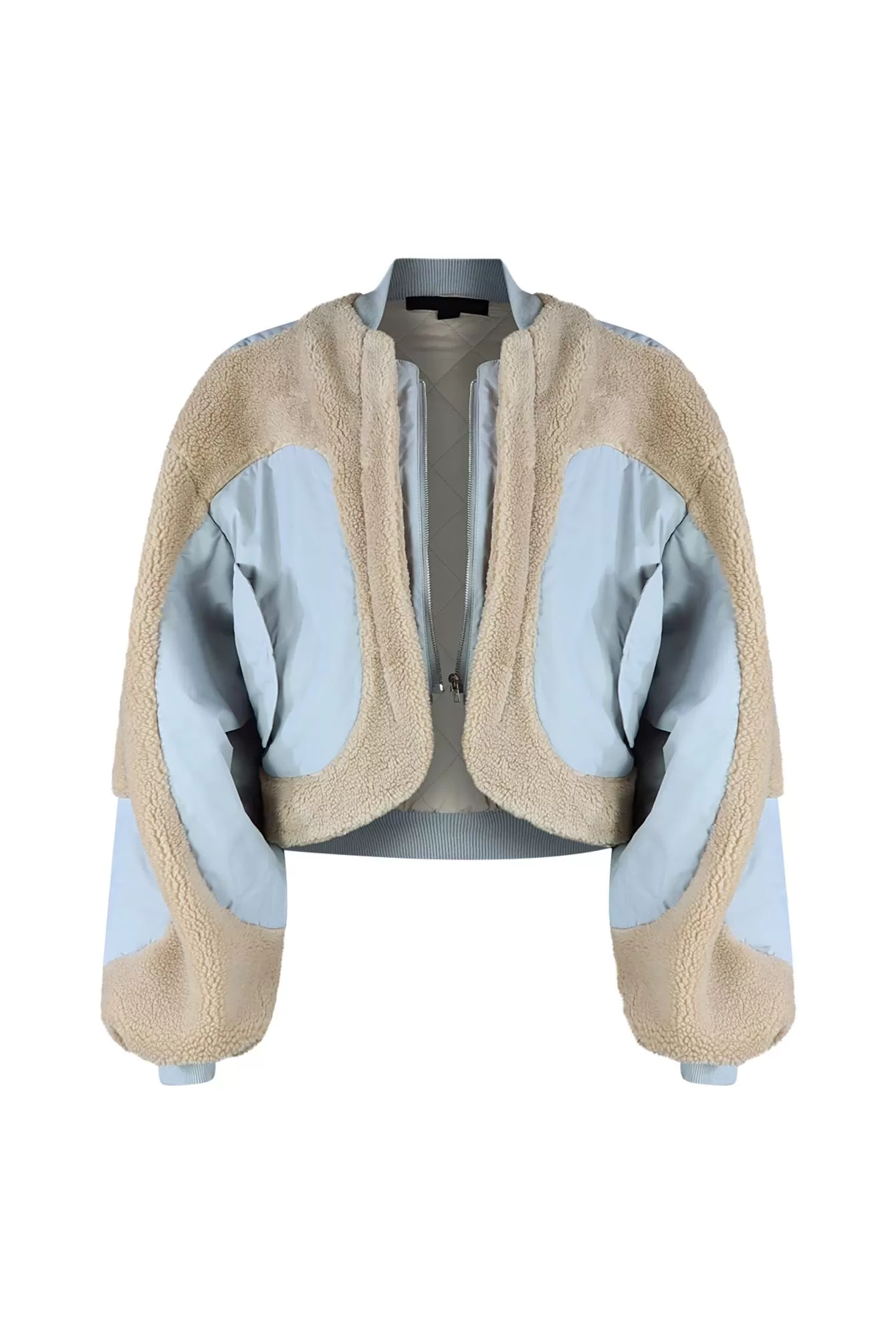 Feeling Blue Sherpa Nylon Jacket