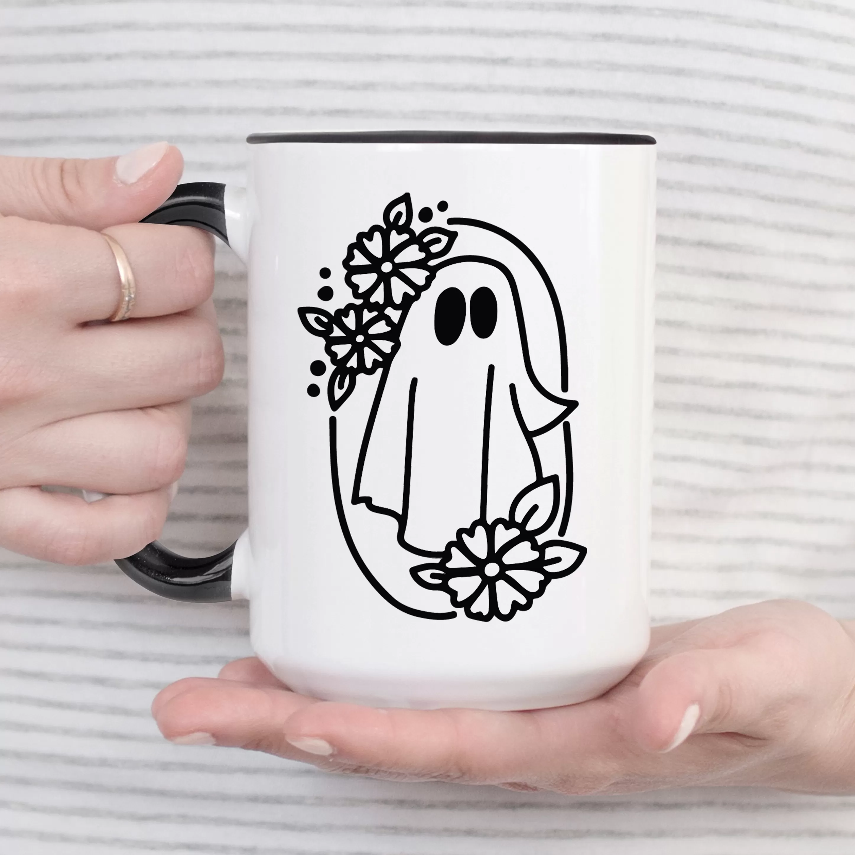 Floral Ghost Mug