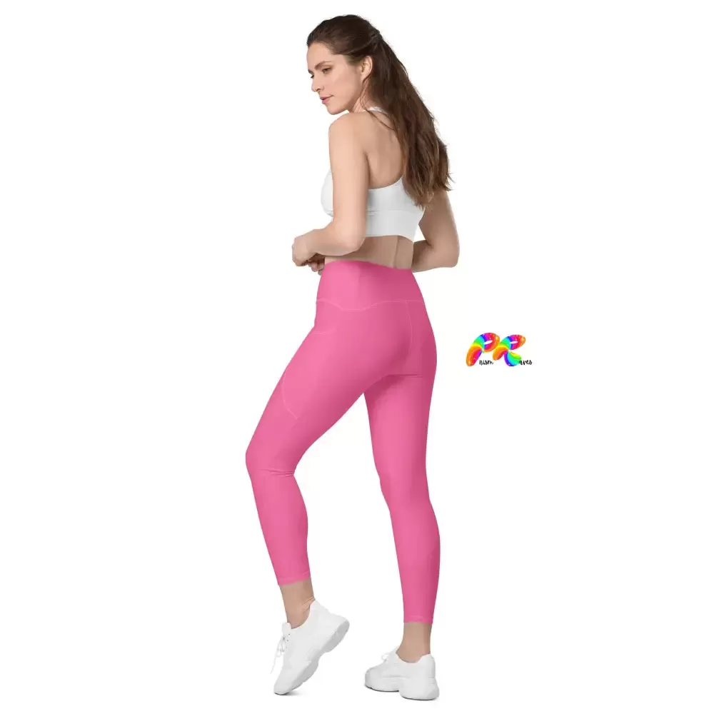 Fuscia Festival Gym Leggings