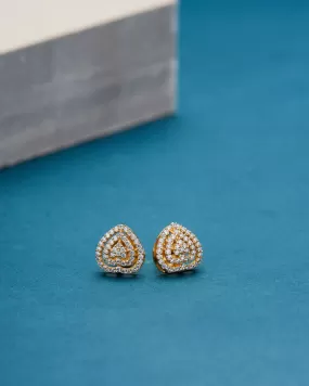 Gilded Elegance Opal Studs