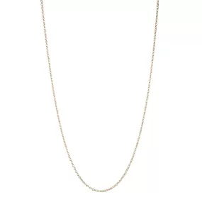 Gold 1.1mm Cable Chain in 16