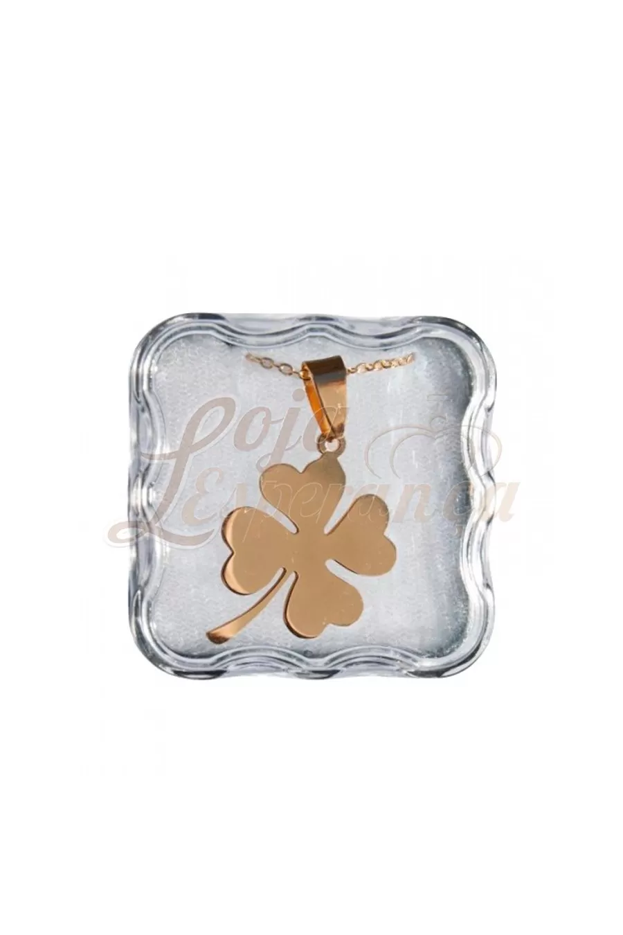 Golden Four Leaf Clover Necklace