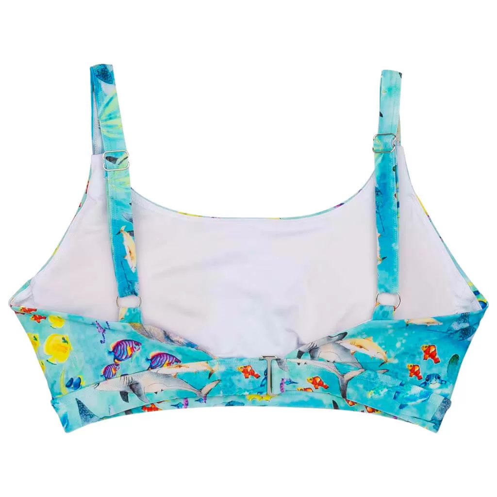 Great Barrier Reef Women's Two Piece Swimmers - Swim Top