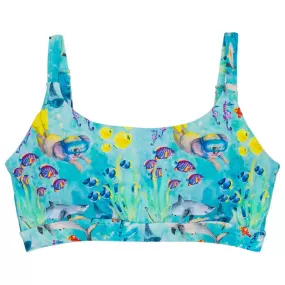 Great Barrier Reef Women's Two Piece Swimmers - Swim Top