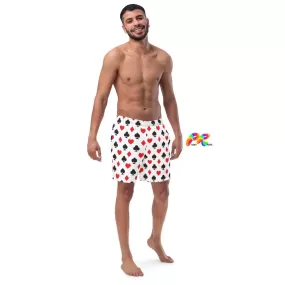 Hearts and Spades Men's Swim Trunks