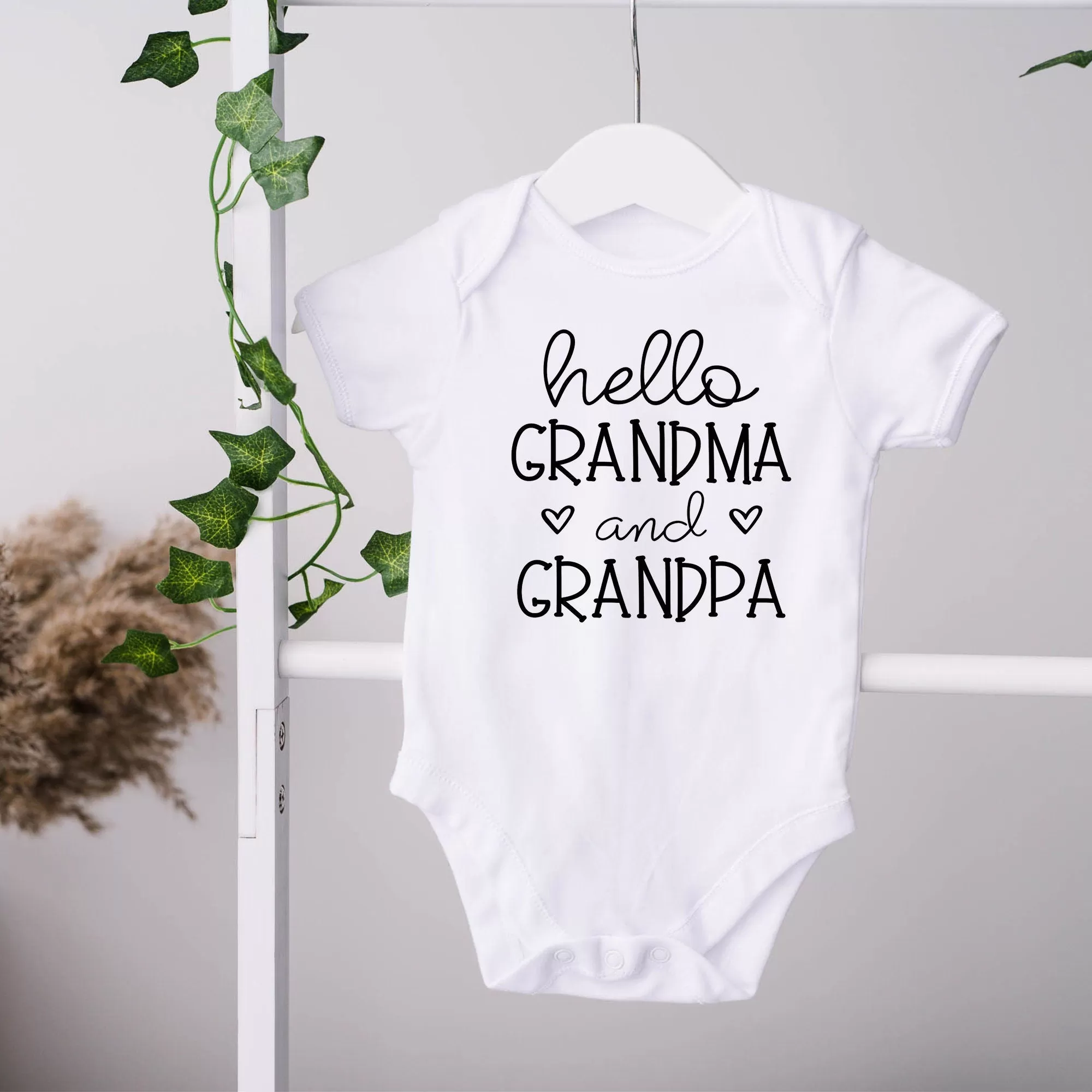 Hello Grandma and Grandpa Bodysuit