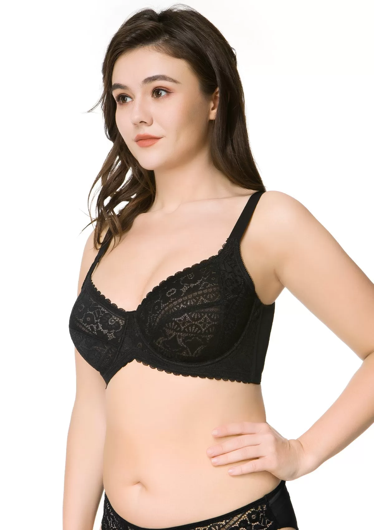 HSIA Leaf Flower Lace Underwire Bra