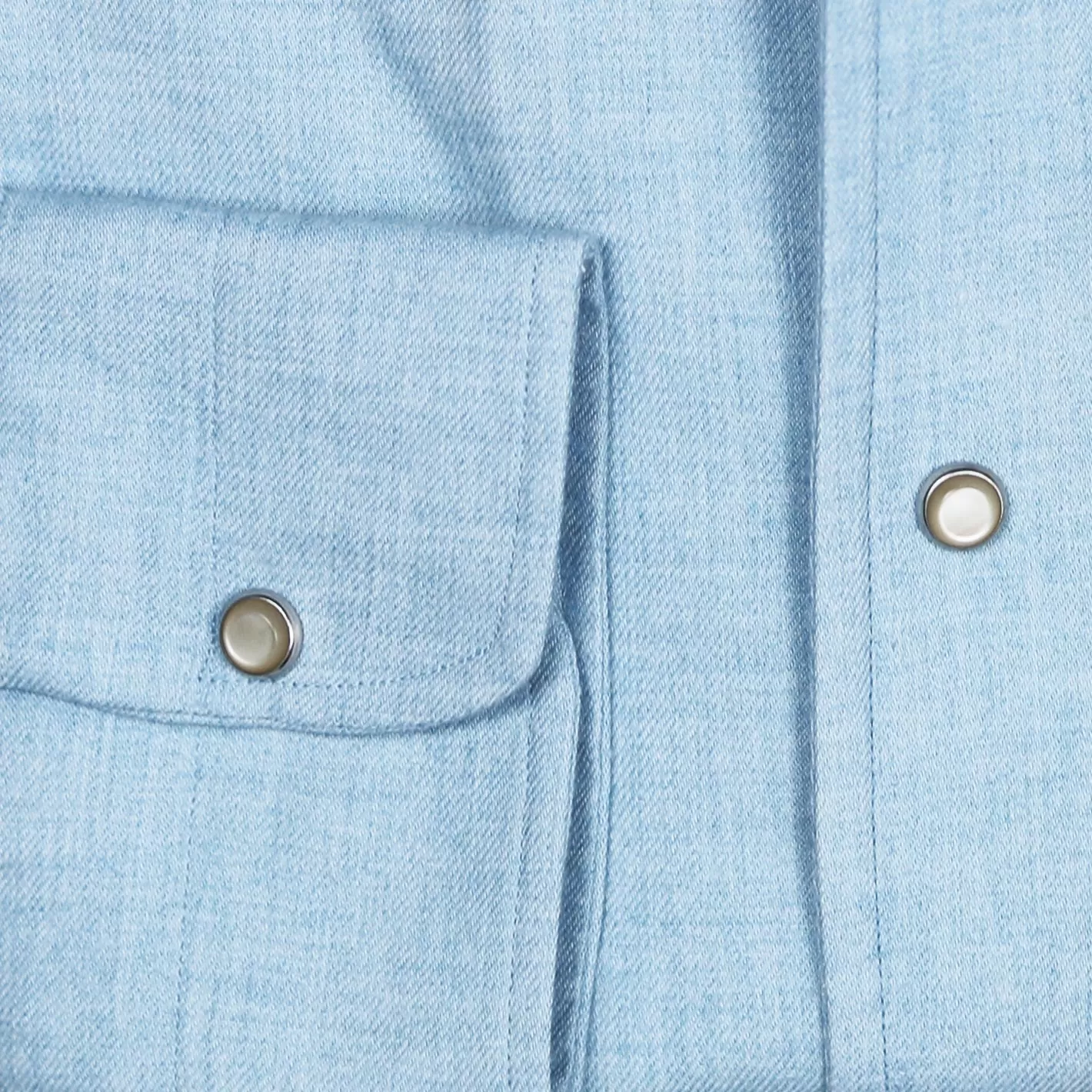 Ice Blue Cotton Cashmere Paramontura Shirt