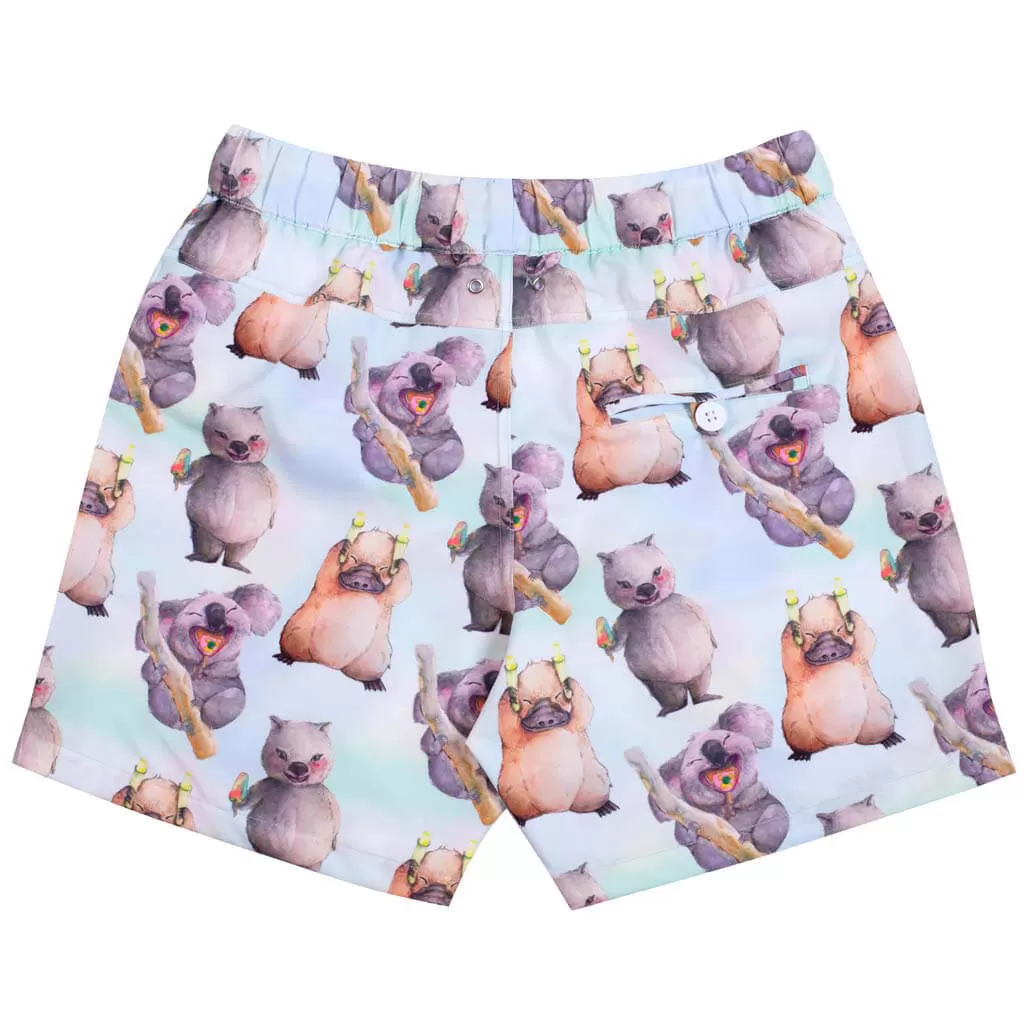 Ice Cream Animals Men's Boardshorts