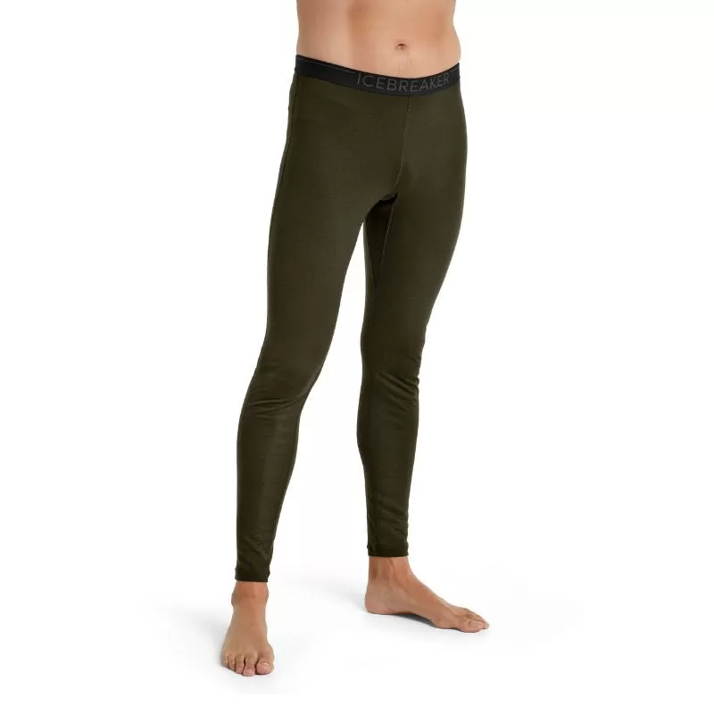 icebreaker Merino Base Layer Men's 200 Oasis Leggings Tights - Black, Loden