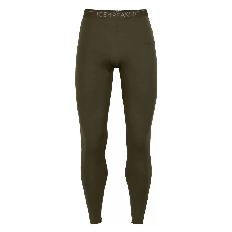 icebreaker Merino Base Layer Men's 200 Oasis Leggings Tights - Black, Loden