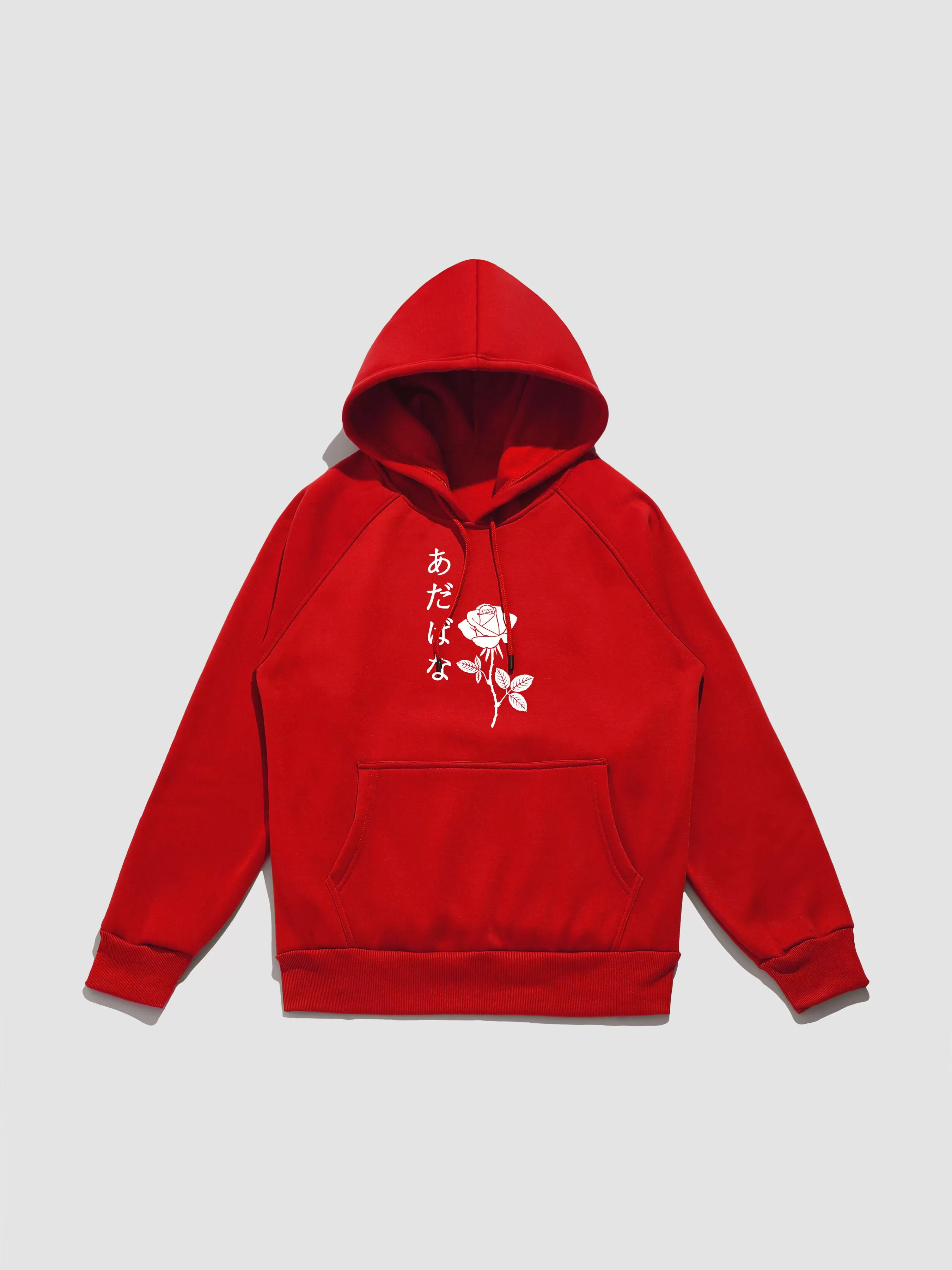 Japanese Rose Print Hoodie