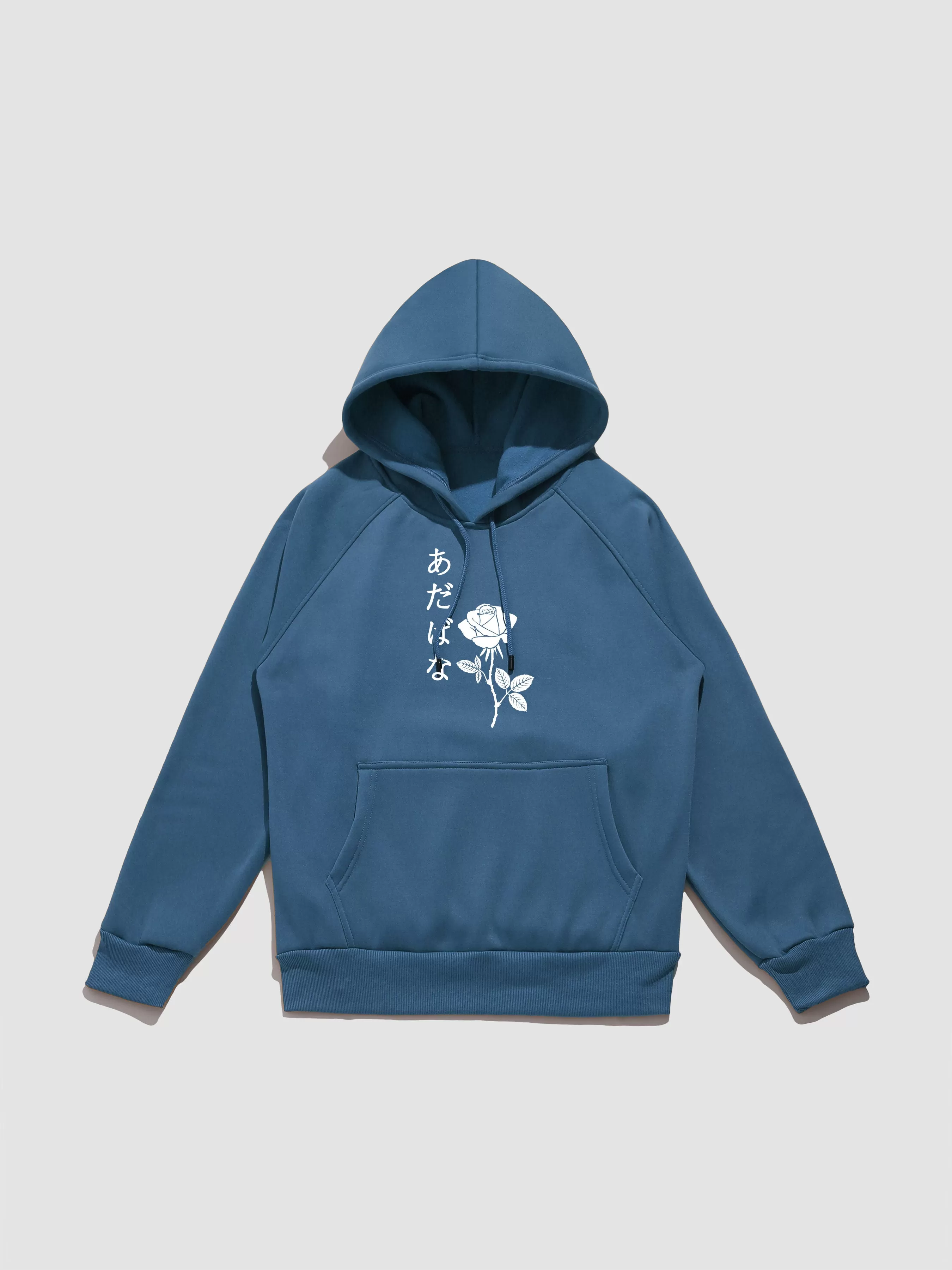 Japanese Rose Print Hoodie