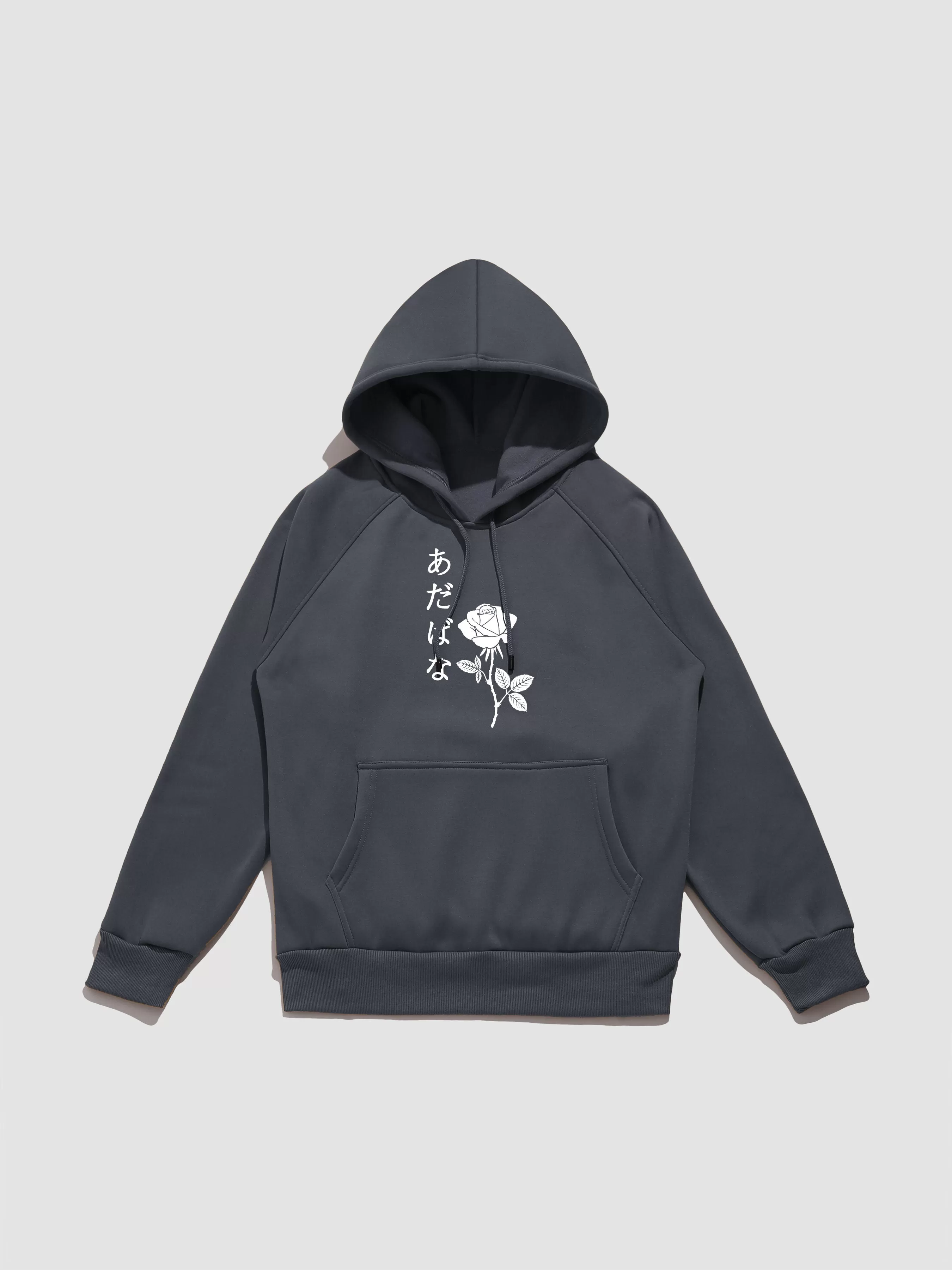 Japanese Rose Print Hoodie