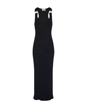 JEAN PAUL GAULTIER TRES - THE BLACK STRAPPED DRESS in BLACK