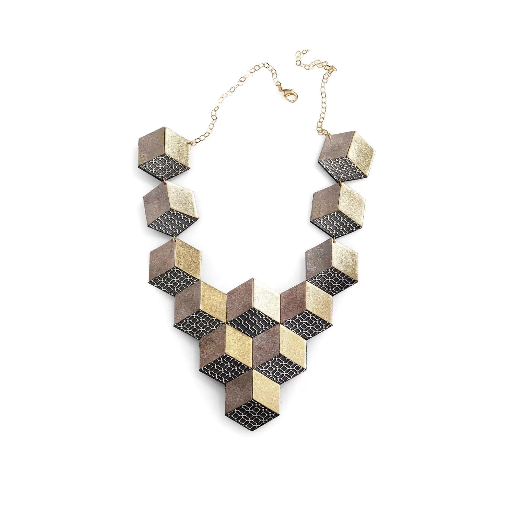 Jeanne Darc Yellow geometric necklace